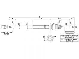 Shaft lines LS type with elastic sleeve and reduced stern tube